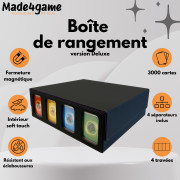 4XL Card Storage Box (3000 Cards) – with 4 Front Top Loader Display Windows