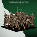 Highlands Miniatures - Feral Elf - Feral Mounted Archers with EMC 1