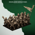 Highlands Miniatures - Feral Elf - Feral Axemen with EMC 5