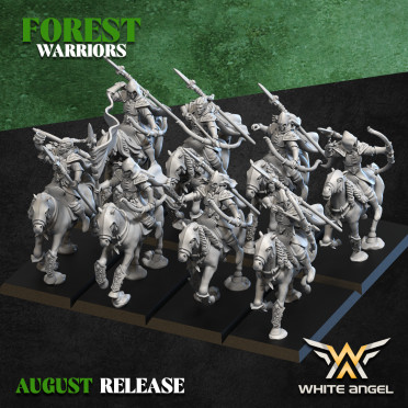 White Angel Miniatures - Forest Warriors - Wood Arrow Riders