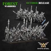 White Angel Miniatures - Forest Warriors - Forest Guardian with EMC