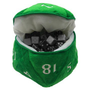 D20 Plush Dice Bag: Green
