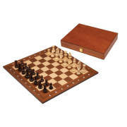Set d'échecs de Tournoi, case 50 mm, aveс cassette en bois pour pièces d'échecs