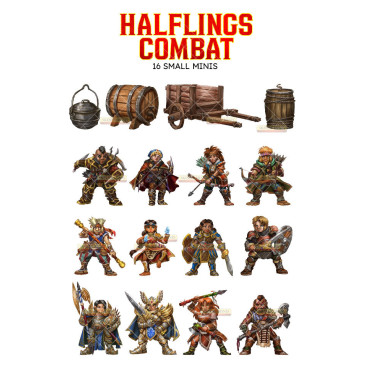 Skinny Minis - Halflings Combat