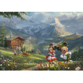 Puzzle - Mickey et Minnie dans les Alpes - 1000 Pièces 2