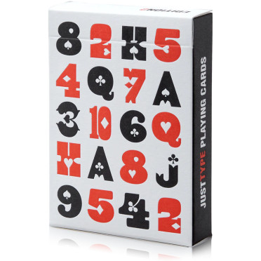 Cartes à jouer Art of Play - Just Type: Edition 2
