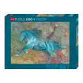 Puzzle Map Art : Horse - 2000 pièces 0