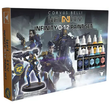 Infinity - O-12 Paint Set + 1 Kappa Missile Launcher Exclusive Miniature