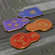 Twilight Imperium - Ensembles de jetons en métal émaillé pour infanterie et combattant