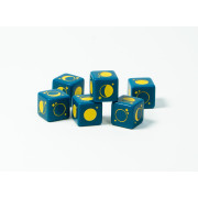 Ensemble de 4 D6 – Dés des phases de la lune