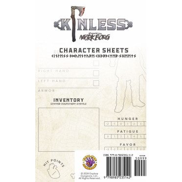 Kinless - Character Sheets