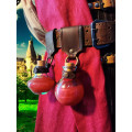 Medieval leather potion holder with 12 cl glass vial 0