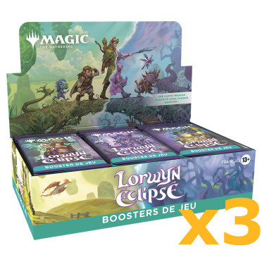 Magic the Gathering : Lorwyn éclipsé - Lot de 3 Boîtes de 30 boosters de jeu