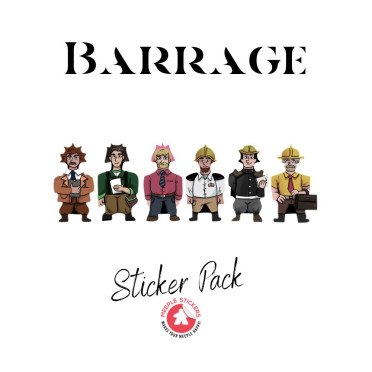 Barrage and its expansions sticker set