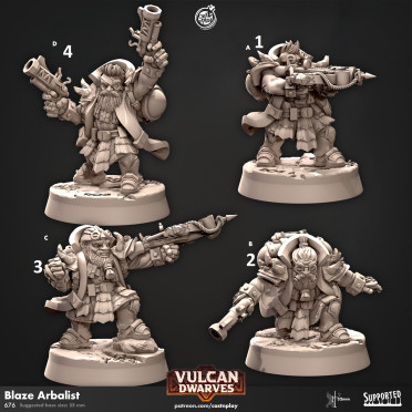 Cast n Play - Nains Volcaniques - Tireurs Ardents