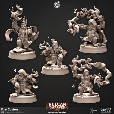 Cast n Play - Nains Volcaniques - Invocateurs de Feu