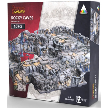 Dungeons & Lasers - Décors - Rocky Caves Prépeint