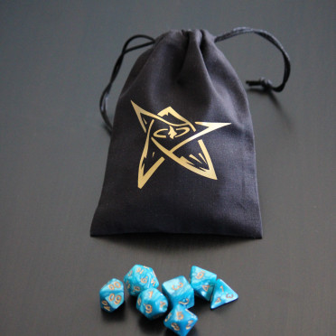 Bourse à dés noire - Signe des Anciens