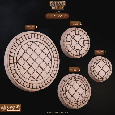 Cast n Play - Catfolks Heroes - Bases