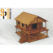 Far East - Woven Palm-Style Village House