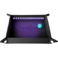 Blacklight Dice Tray with d20: Black 0