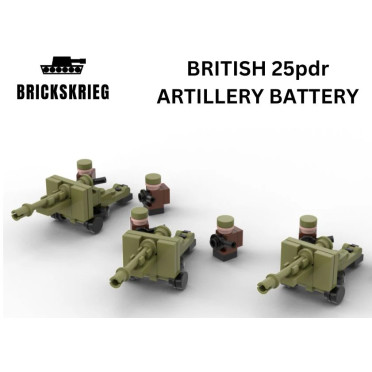 Brickskrieg - British 25pdr Artillery Battery