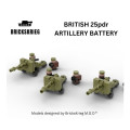 Brickskrieg - British 25pdr Artillery Box Set 1