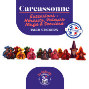 Carcassonne - Messengers, Robbers, Mage & Witch expansion - Stickers Pack