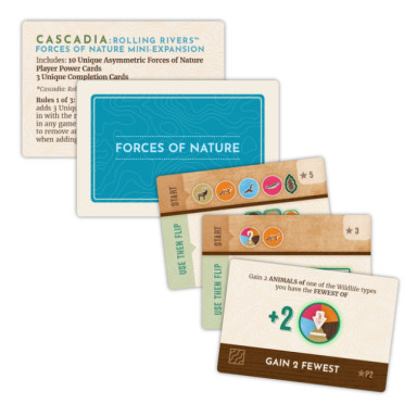 Cascadia: Rolling Rivers – Forces of Nature Mini-Expansion