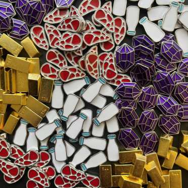 Wyrmspan - Amélioration de jetons en métal (Nourriture et Pièces)