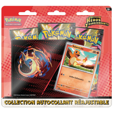 Pokémon - Tripack 3 boosters - Mega Evolution - Héros Transcendants - Salamèche