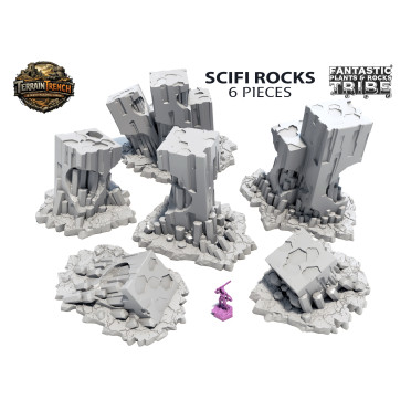 Scifi Rocks - Alien Scenery Terrain
