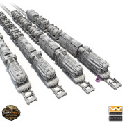 Gothic Sci-Fi Cargo Train