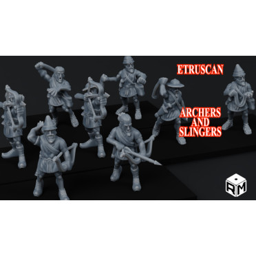 Rise Miniatures – Rise of Ancient Wars – Pack Etrusque – Archers et Frondeurs