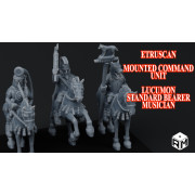 Rise Miniatures - Rise of Ancient Wars - Pack Etrusque - Unit&eacute; de Commandement Mont&eacute;e