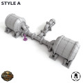 Modular Sci-fi Oil Silos - Wargame Scenery 1