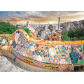 Puzzle - Barcelona Park Güell - 1000 pièces 2