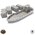 Cargo Ship with Containers - Wargame Vehicle 0