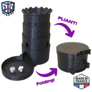 Tour &agrave; d&eacute; d&eacute;pliante d&eacute;cor Chateau