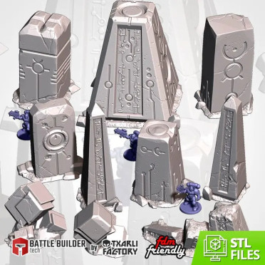 Txarli - Décors SF - Xenos Monoliths pack