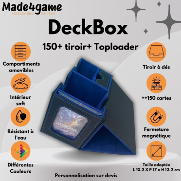 Made4game - DeckBox Commander 150+ with Toploader