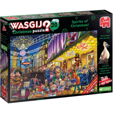 Puzzle Wasgij Christmas 20 - Les esprits de Noël ! (2x1000 pièces)