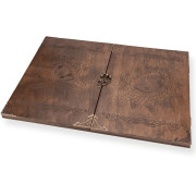 &Eacute;cran Maitre de jeu JDR en bois et m&eacute;tal