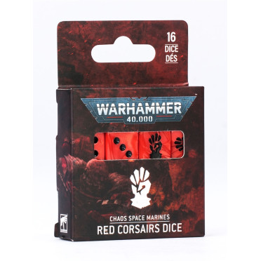 W40K - Space Marines du Chaos - Set de Dés Red Corsairs