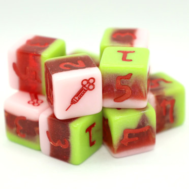 Set de 12 Dés 6 Faces Elder Dice: Reanimator