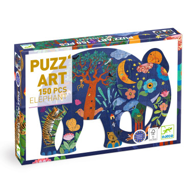 Puzzle Puzz'Art - Éléphant - 150 Pièces