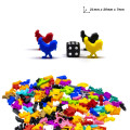 Figurines de Coq Meeple x5 7