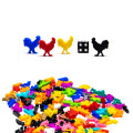 Figurines de Coq Meeple x5 12