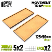 MDF Movement Trays - 125x50mm