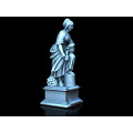 3D4U - Market Lady Statue - Medieval Town 1